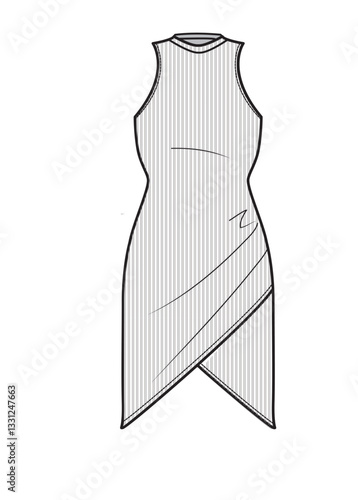 illustrasyon , vector , dress tecnicals drawings ,dress drawings, dress tecicals , rees drawings, trenchcoat drawings, women dress drawings