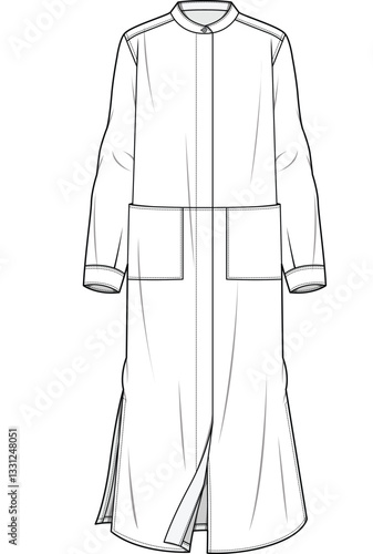 illustrasyon , vector , dress tecnicals drawings ,dress drawings, dress tecicals , rees drawings, trenchcoat drawings, women dress drawings