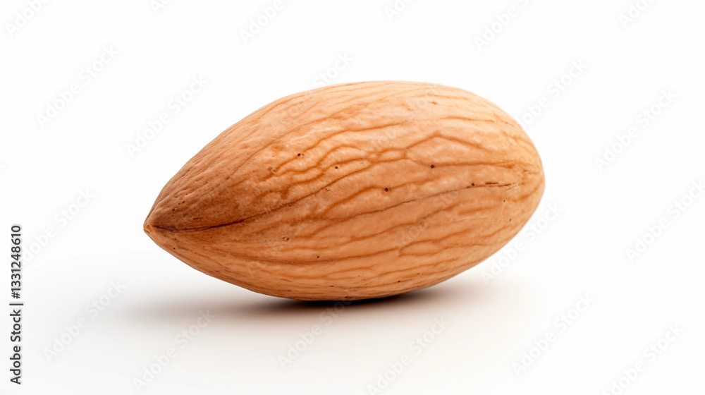Single Almond Nut In Shell Macro Photography Food Healthy Closeup Single Almond Nut In Shell Macro Photography Food Healthy Closeup