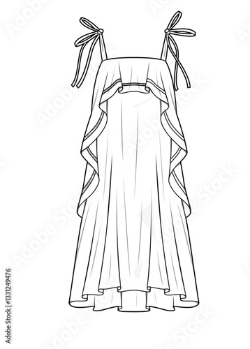 illustrasyon , vector , dress tecnicals drawings ,dress drawings, dress tecicals , rees drawings, trenchcoat drawings, women dress drawings