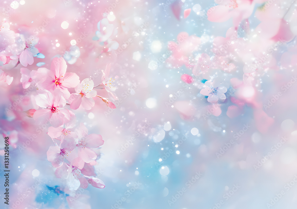 Abstract Cherry Blossom Art