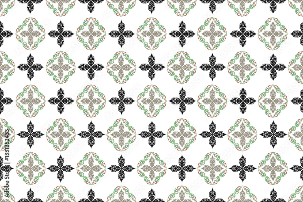 Fototapeta premium seamless damask wallpaper pattern
