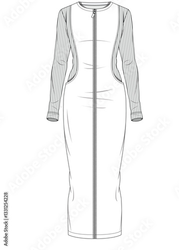 illustrasyon , vector , dress tecnicals drawings ,dress drawings, dress tecicals , rees drawings, trenchcoat drawings, women dress drawings