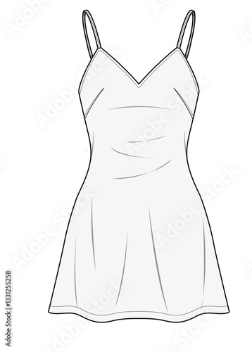 illustrasyon , vector , dress tecnicals drawings ,dress drawings, dress tecicals , rees drawings, trenchcoat drawings, women dress drawings