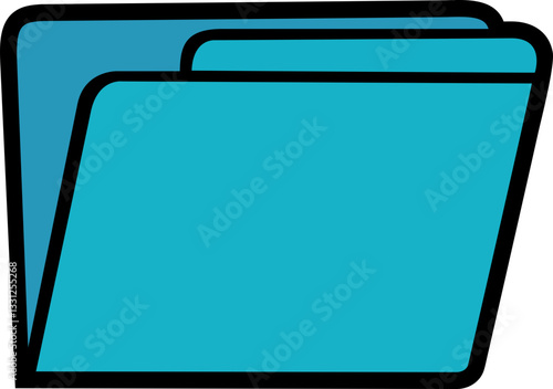 lite blue colour computer folder image transparent 