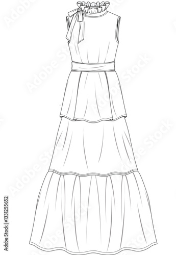 illustrasyon , vector , dress tecnicals drawings ,dress drawings, dress tecicals , rees drawings, trenchcoat drawings, women dress drawings