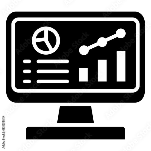 Web Analitycs Glyph Icon