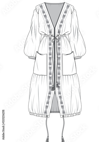 illustrasyon , vector , dress tecnicals drawings ,dress drawings, dress tecicals , rees drawings, trenchcoat drawings, women dress drawings