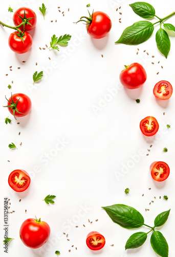 토마토 배경 템플릿