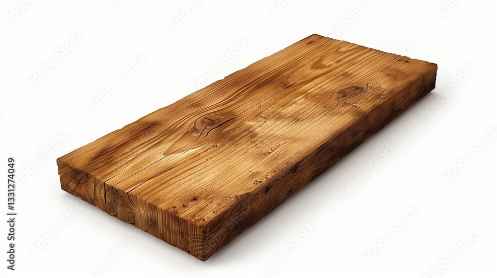 A realistic wooden plank background with rich grain details and smooth polished surface, isolated on white. A realistic wooden plank background with rich grain details and smooth polished surface, isolated on white.