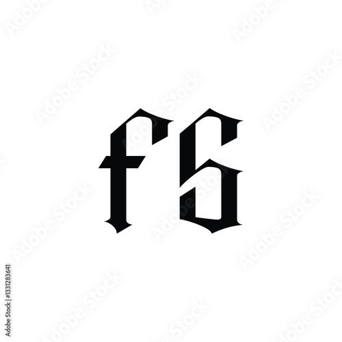 FS monogram logo design letter text name symbol monochrome logotype alphabet character simple logo