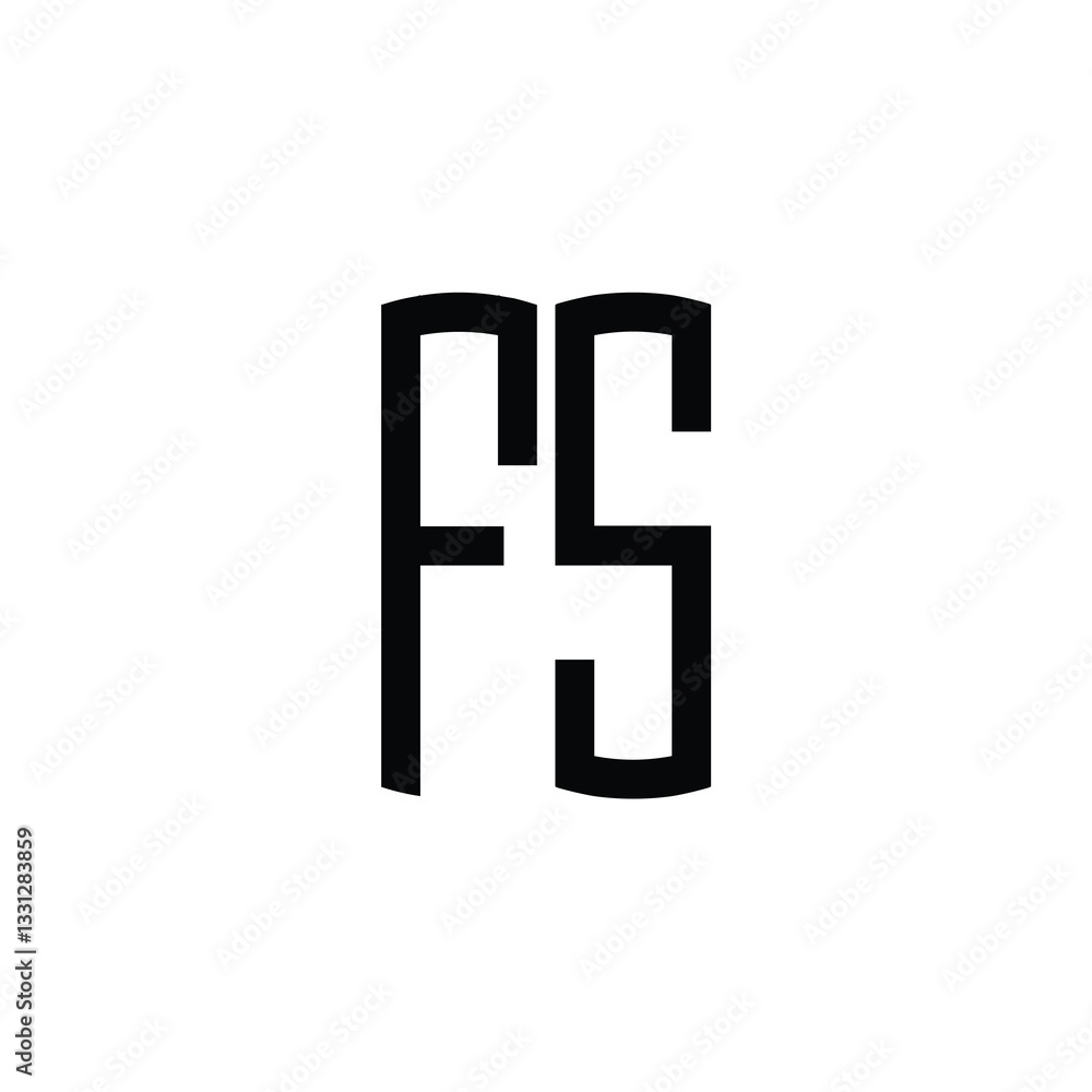 FS monogram logo design letter text name symbol monochrome logotype alphabet character simple logo FS monogram logo design letter text name symbol monochrome logotype alphabet character simple logo