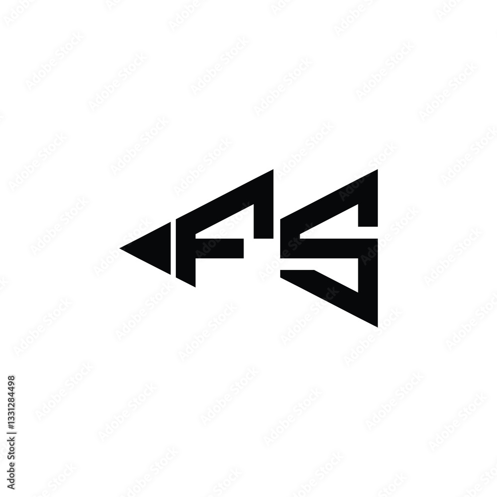 FS monogram logo design letter text name symbol monochrome logotype alphabet character simple logo FS monogram logo design letter text name symbol monochrome logotype alphabet character simple logo