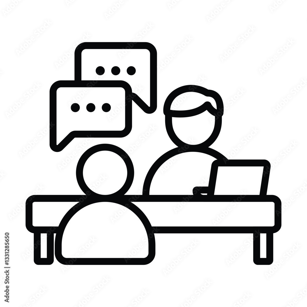 Icon Hiring Vector Design