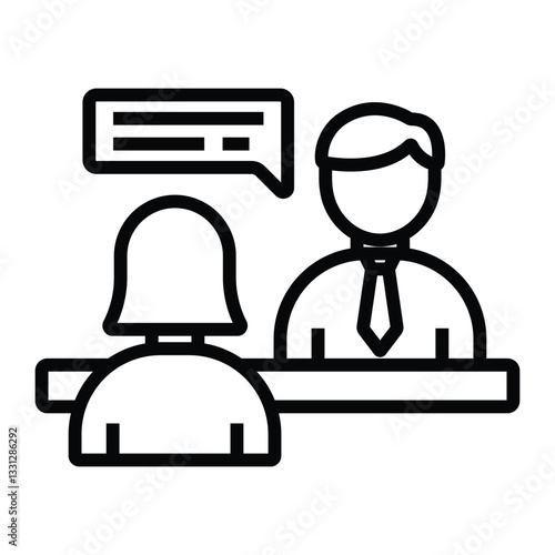 Icon Hiring Vector Design