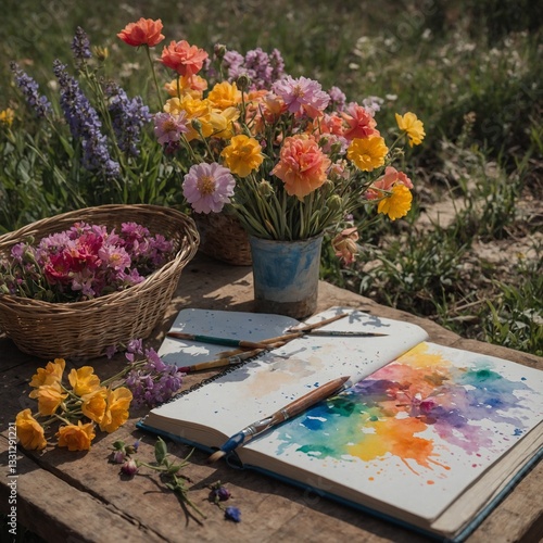 bouquet of flowers in the garden