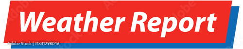 Bold Weather Report Banner Design