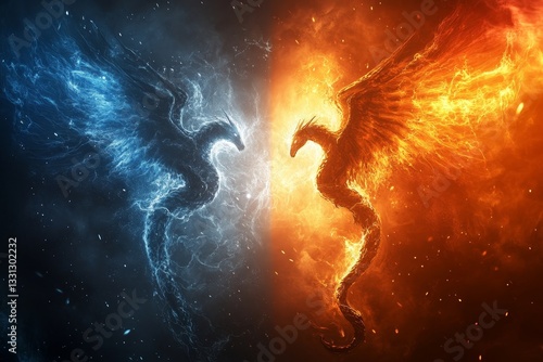 versus wallpaper, heaven and hell, good vs evil, light and darkness background, for match competition