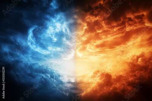 versus wallpaper, heaven and hell, good vs evil, light and darkness background, for match competition