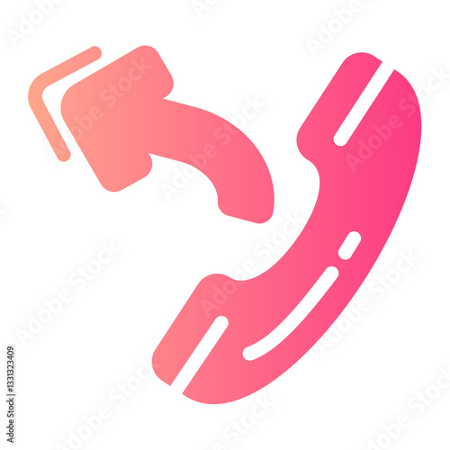 outgoing call gradient icon