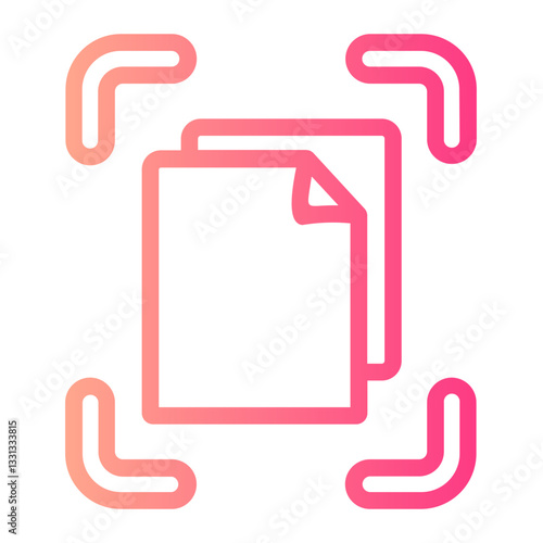 Copy  gradient icon