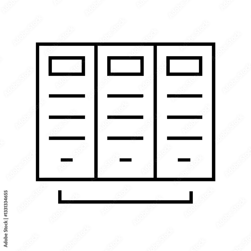 Minimalist White Background: Stylish Storage Cabinet with Open Shelves for Home Organization
