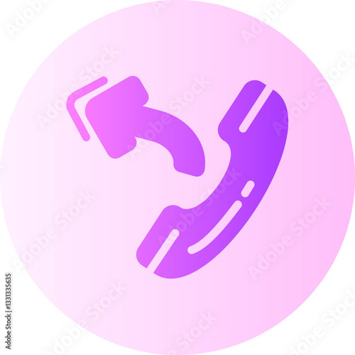 outgoing call gradient icon