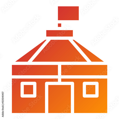 Vector Design Yurt Icon Style