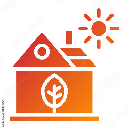 Vector Design Eco House Icon Style