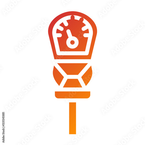 Vector Design Parking Meter Icon Style