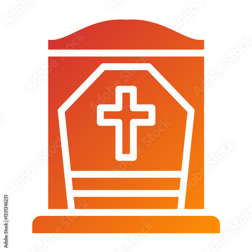 Vector Design Cemetery Icon Style