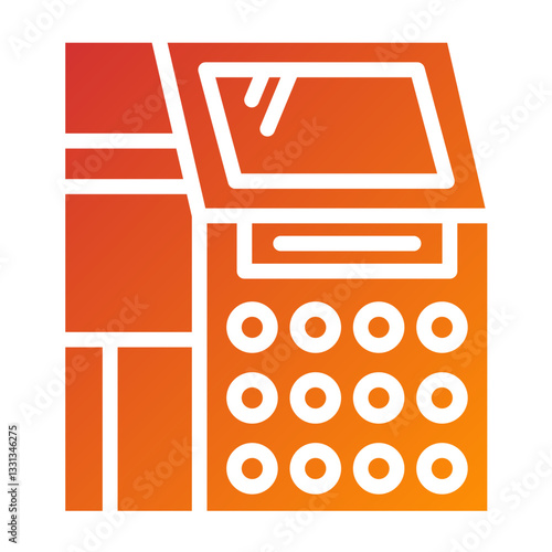 Vector Design Atm Machine Icon Style