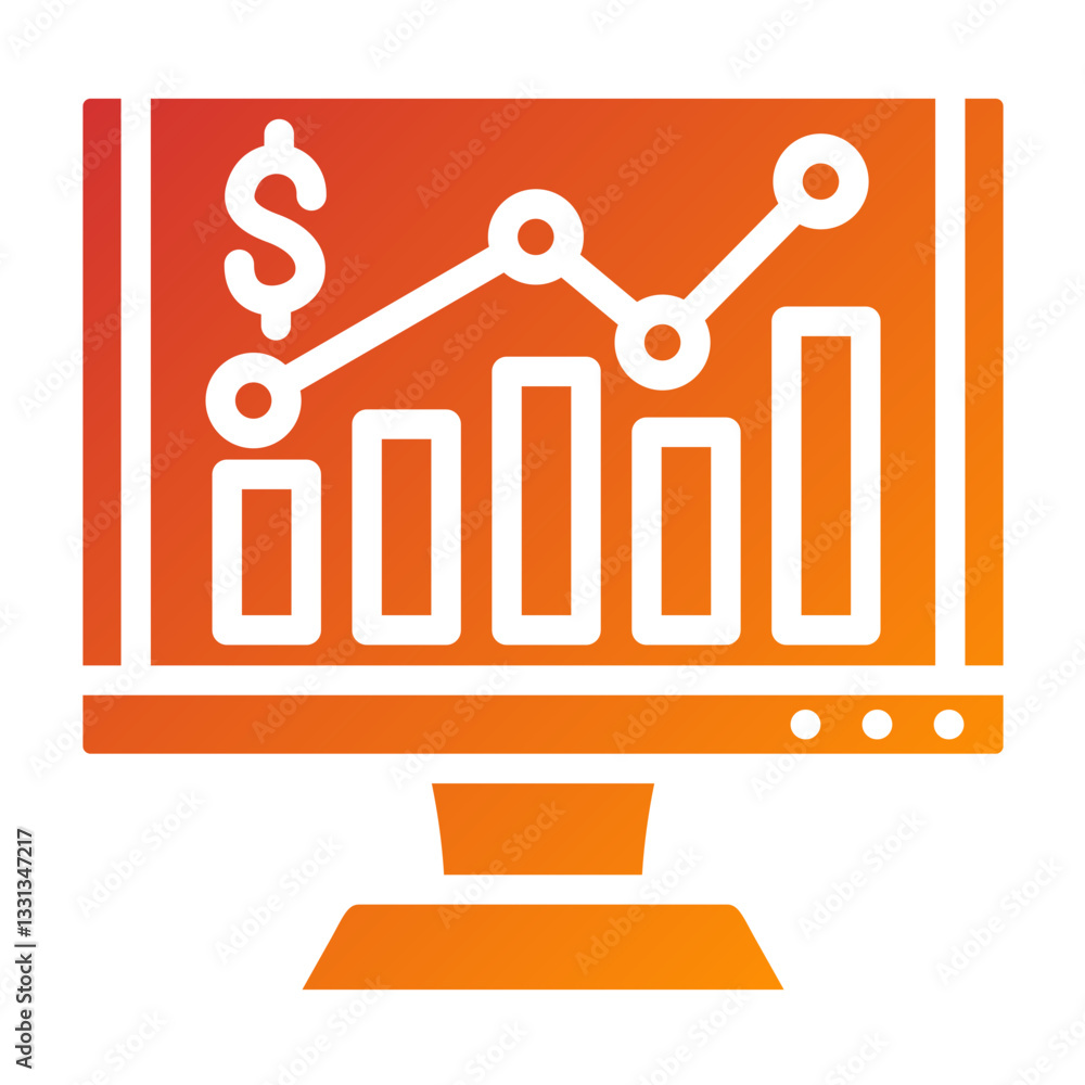 Vector Design Market Analysis Icon Style Vector Design Market Analysis Icon Style