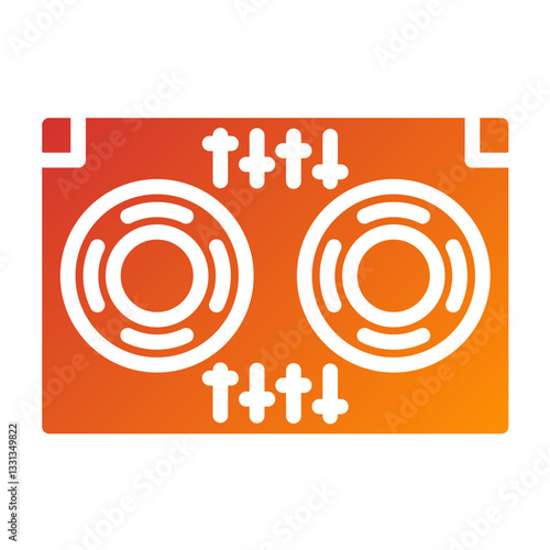 Vector Design DJ Icon Style