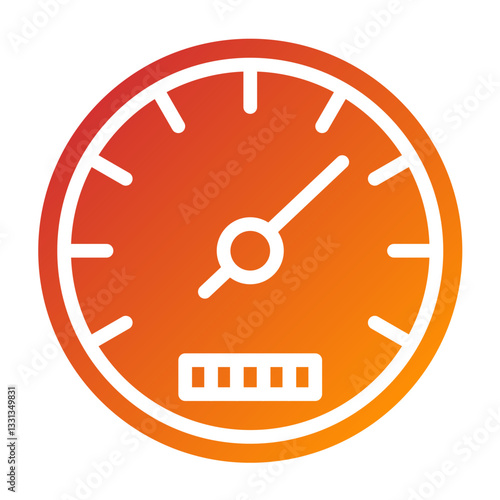 Vector Design Speedometer Icon Style