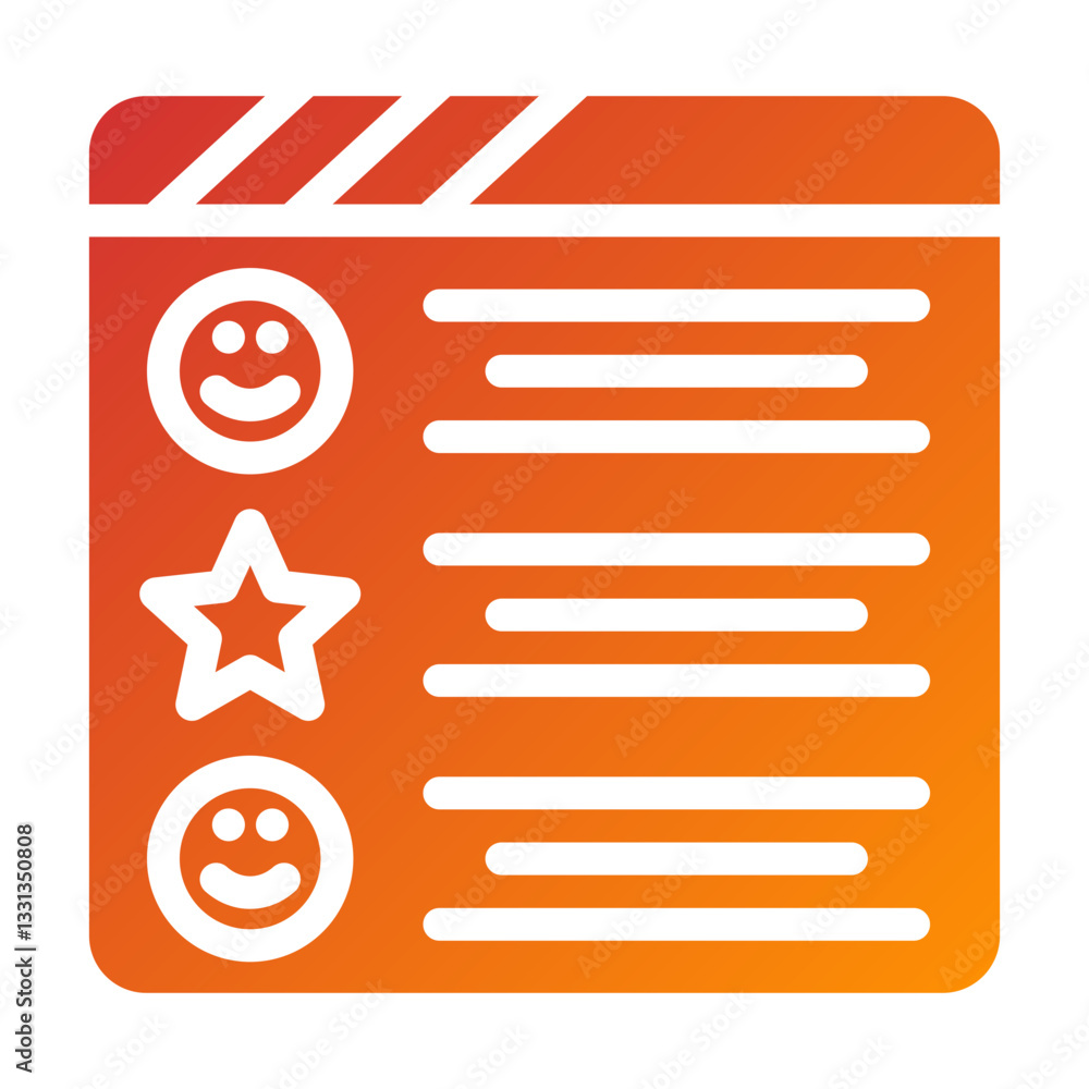 Vector Design Positive Review Icon Style Vector Design Positive Review Icon Style
