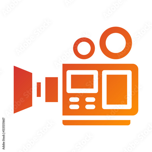 Vector Design Video Camera Icon Style