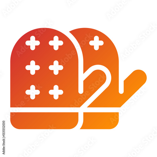 Vector Design Oven Mitt Icon Style