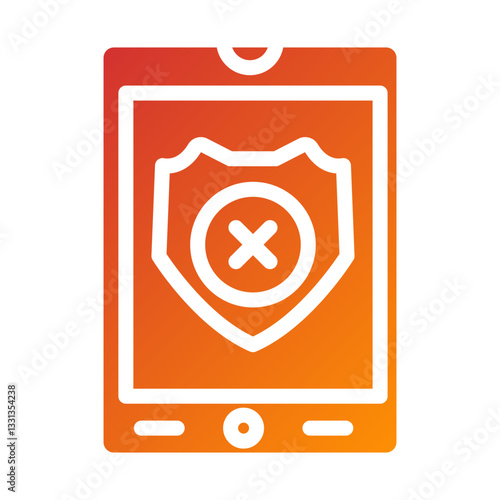 Vector Design Denial Icon Style