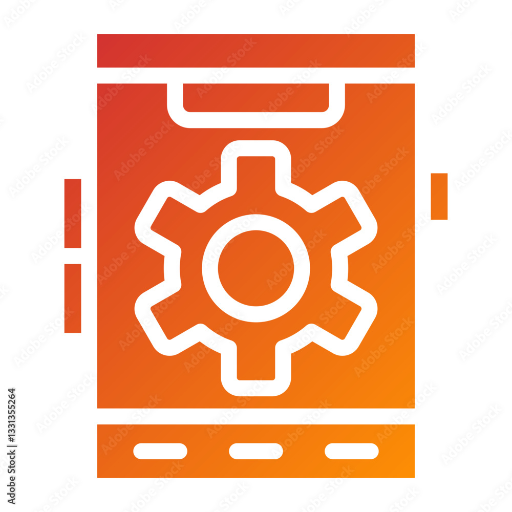 Vector Design Mobile Settings Icon Style Vector Design Mobile Settings Icon Style