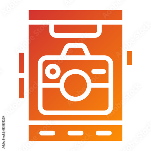 Vector Design Mobile Camera Icon Style