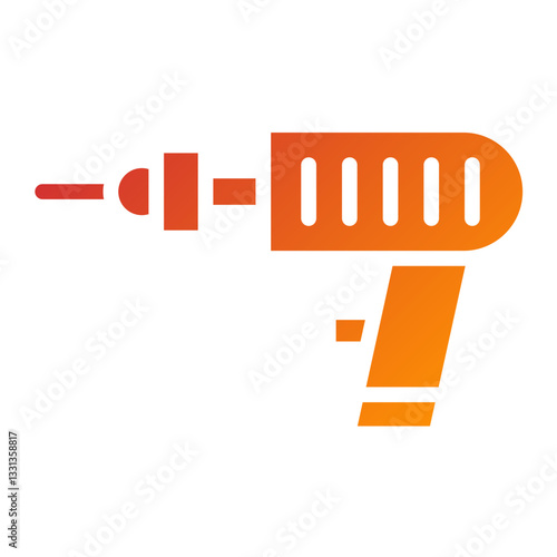 Pneumatic Drill Vector Design Icon Style