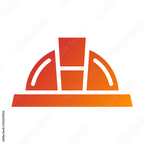 Hardhat Light Vector Design Icon Style