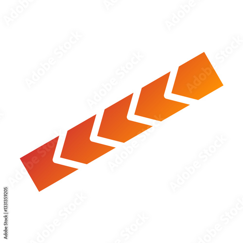 Barricade Tape Vector Design Icon Style