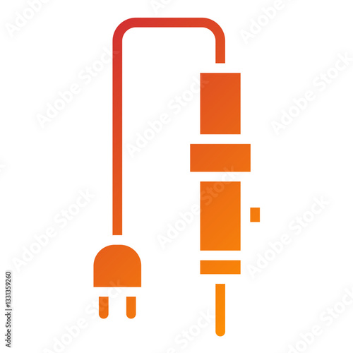 Soldering Iron Vector Design Icon Style