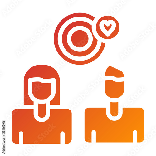 Relationship Goals Vector Design Icon Style