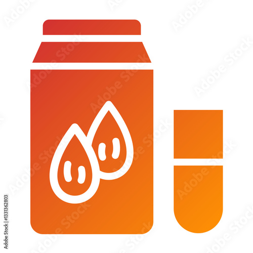 Almond Milk Vector Design Icon Style