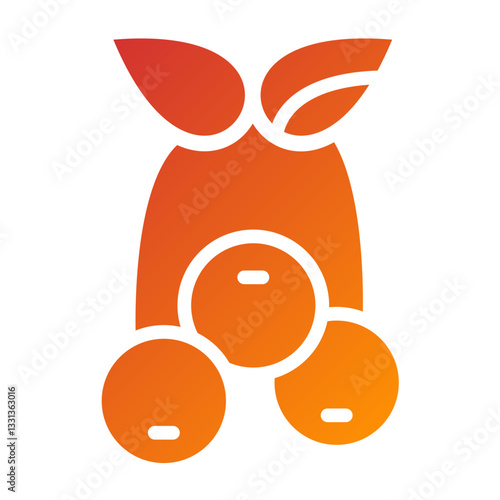 Blueberries Vector Design Icon Style
