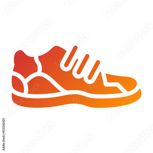 Running Shoe Vector Design Icon Style