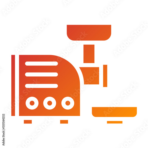 Vector Design Meat Grinder Icon Style